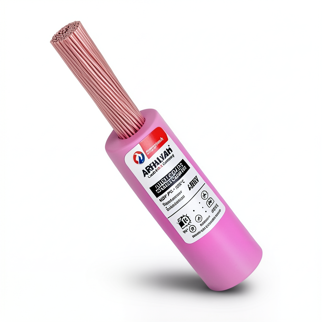 لفة سلك كهرباء 10 AWG نحاس مجدول 600 فولت عزل PVC +105°C زهرى | شركة كابلات الشرقية للصناعة