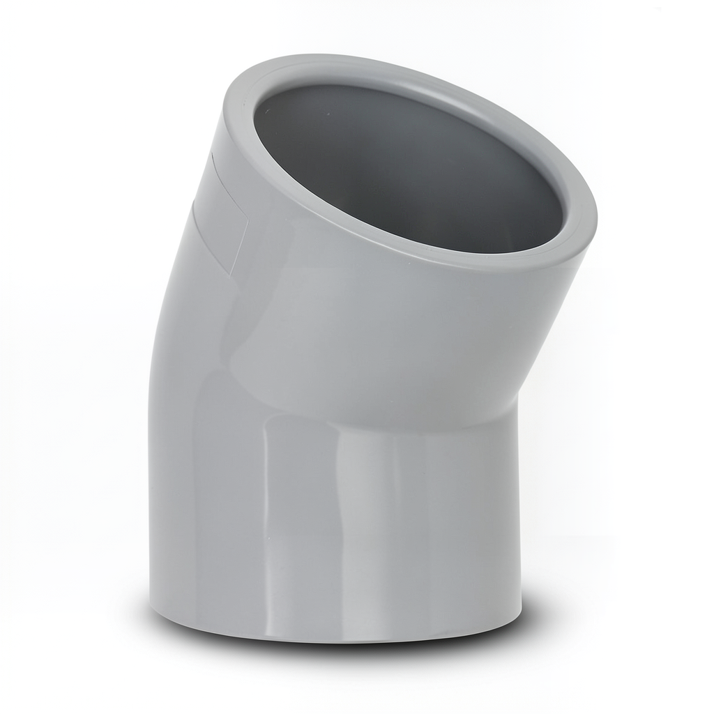 UPVC Elbow 45° Size 63 mm Gray Color
