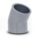 كوع UPVC زاوية 45° مقاس 90 مم لون رمادي