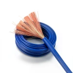 سلك كهرباء مفرد نحاس شعر 50mm2 450/750 فولت عزل PVC أزرق