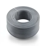 سلك 10mm نحاس شعر مرن، جهد 450/750 فولت، طول 100 ياردة، عزل PVC رمادي