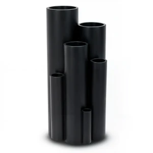 مواسير بلاستيك HDPE ضغط 4 بار PE 80 مقاس 315 مم سماكة 9.7 مم لون اسود
