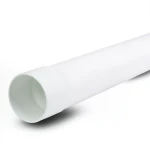 مواسير بلاستيك UPVC ضغط 315 psi مقاس 1/2 إنش سمك 2.08 مم لون أبيض