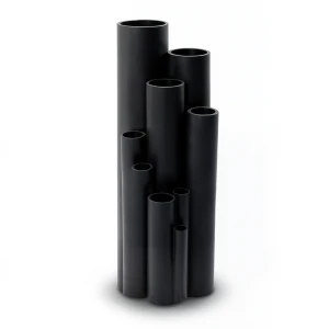 HDPE Plastic Pipe Pressure 4 Bar PE 80, 450 mm OD, 13.8 mm Thickness, Black