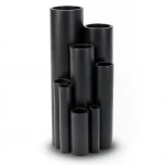 مواسير بلاستيك HDPE ضغط 3.2 بار PE 80 مقاس 200 ملم سمك 4.9 ملم لون اسود
