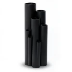 HDPE Plastic Pipe Pressure 3.2 Bar PE 80 Size 280 mm Thickness 6.9 mm Black