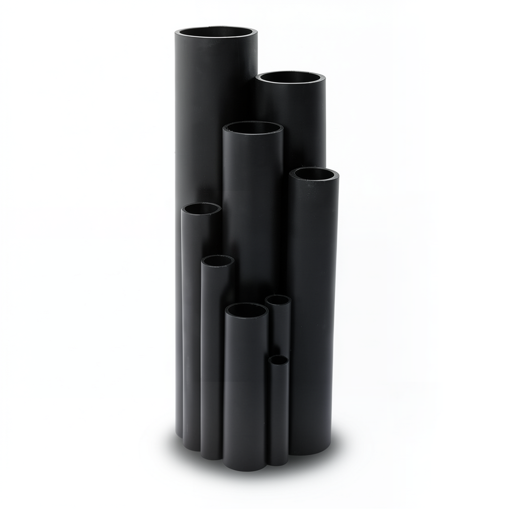 HDPE Pipe Pressure 16 Bar PE 100, OD 125 mm, Thickness 11.4 mm, Black