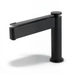 Short Automatic Washbasin Faucet Matte Black