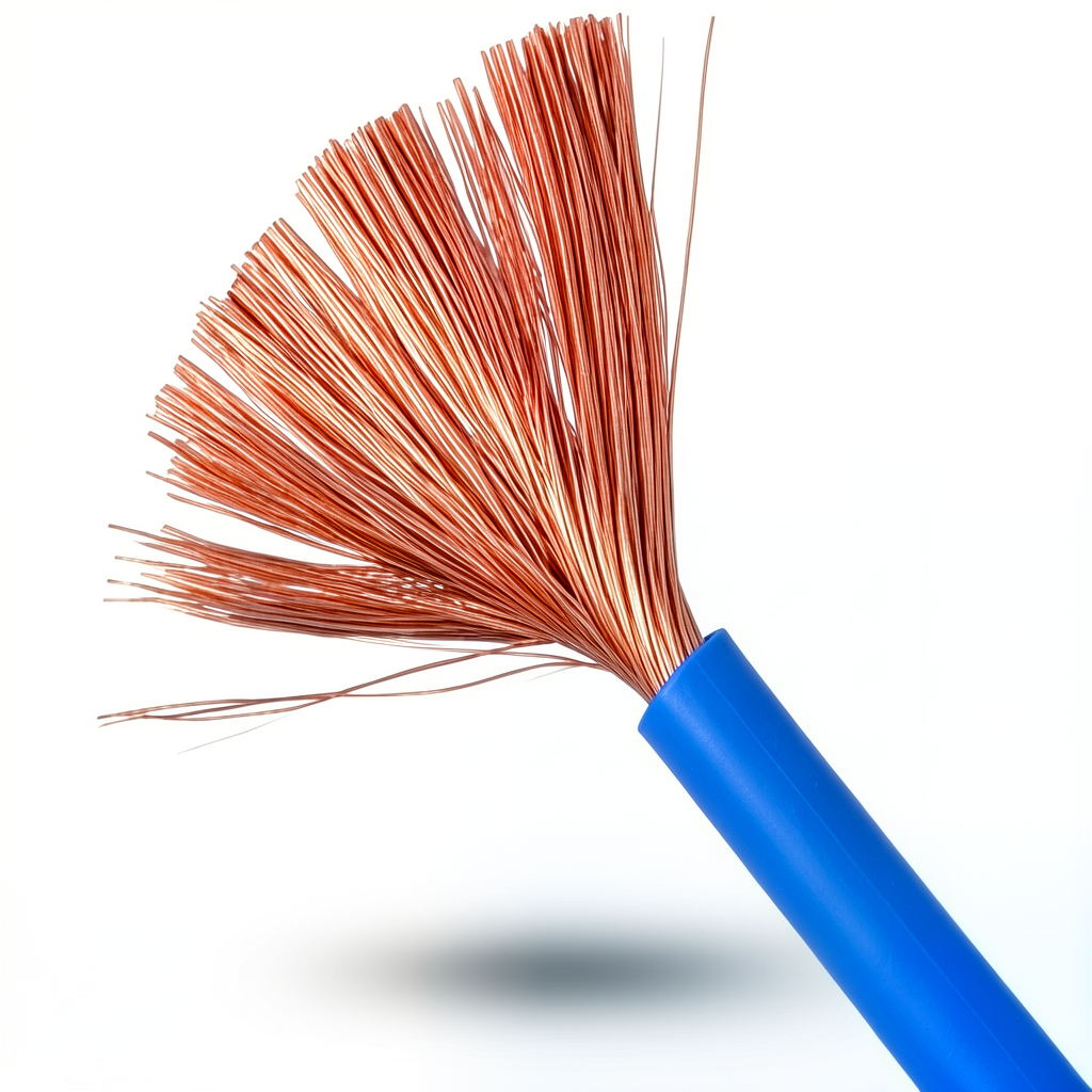 Flexible Single Wire 1.5mm² 450/750V Copper Conductor PVC Insulated Blue