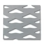 شبك بقلاوة حديد مدرفل على الساخن تصميم معماري 2.3 مم، مقاس 2.44×1 متر