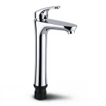 ABS High Automatic Washbasin Mixer Chrome Color