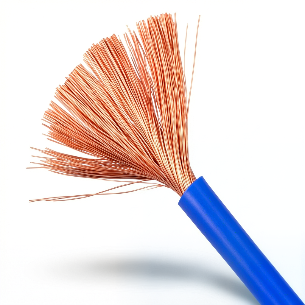 Flexible Single Wire 16mm2 450/750V Copper Conductor PVC Insulated Blue