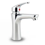 Short ABS Automatic Washbasin Mixer, Chrome Color