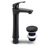 ABS Plastic High Automatic Washbasin Mixer, Black Color