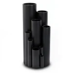 مواسير بلاستيك HDPE ضغط 4 بار PE 80، قطر خارجي 450 مم، سماكة 13.8 مم، لون أسود