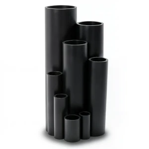 HDPE Plastic Pipe Pressure 3.2 Bar PE 80 Size 180 mm Thickness 4.4 mm Black