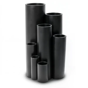 HDPE Plastic Pipe Pressure 3.2 Bar PE 80 Size 200 mm Thickness 4.9 mm Black