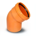 كوع UPVC زاوية °45 مقاس 4 إنش لون برتقالي
