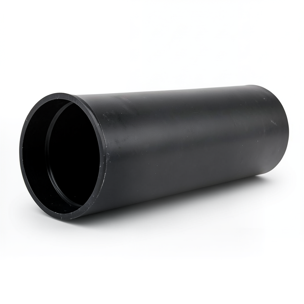 HDPE Plastic Pipe Pressure 3.2 Bar PE 80, Size 225 mm, Thickness 5.5 mm, Black