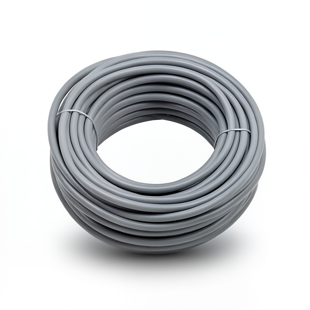 سلك 10mm نحاس شعر مرن، جهد 450/750 فولت، طول 100 ياردة، عزل PVC رمادي