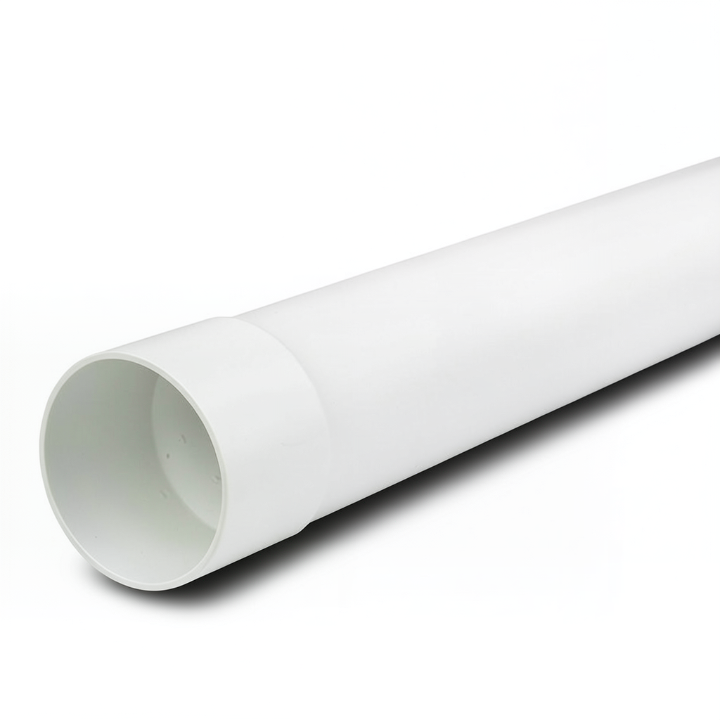 مواسير بلاستيك UPVC ضغط 250 psi مقاس 2 بوصة سماكة 4.06 مم لون أبيض