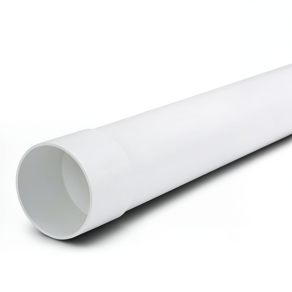 UPVC Pipe Nominal Pressure 250 psi Size 2 1/2 inch Thickness 4.80 mm White Color