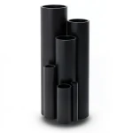 مواسير بلاستيك HDPE ضغط 3.2 بار PE 80 مقاس 280 ملم سمك 6.9 ملم لون اسود