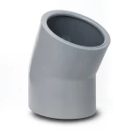 كوع UPVC زاوية 45° مقاس 200 مم لون رمادي