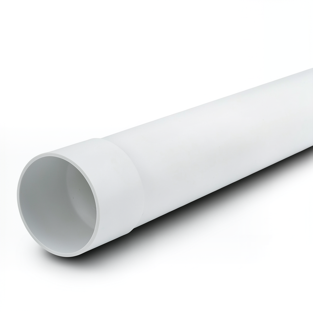 أنابيب بلاستيك UPVC ضغط 250 psi مقاس 3 إنش سماكة 5.87 مم لون أبيض