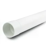 أنابيب UPVC مقاس 4 إنش ضغط اسمي 250 psi سماكة 7.52 مم لون أبيض