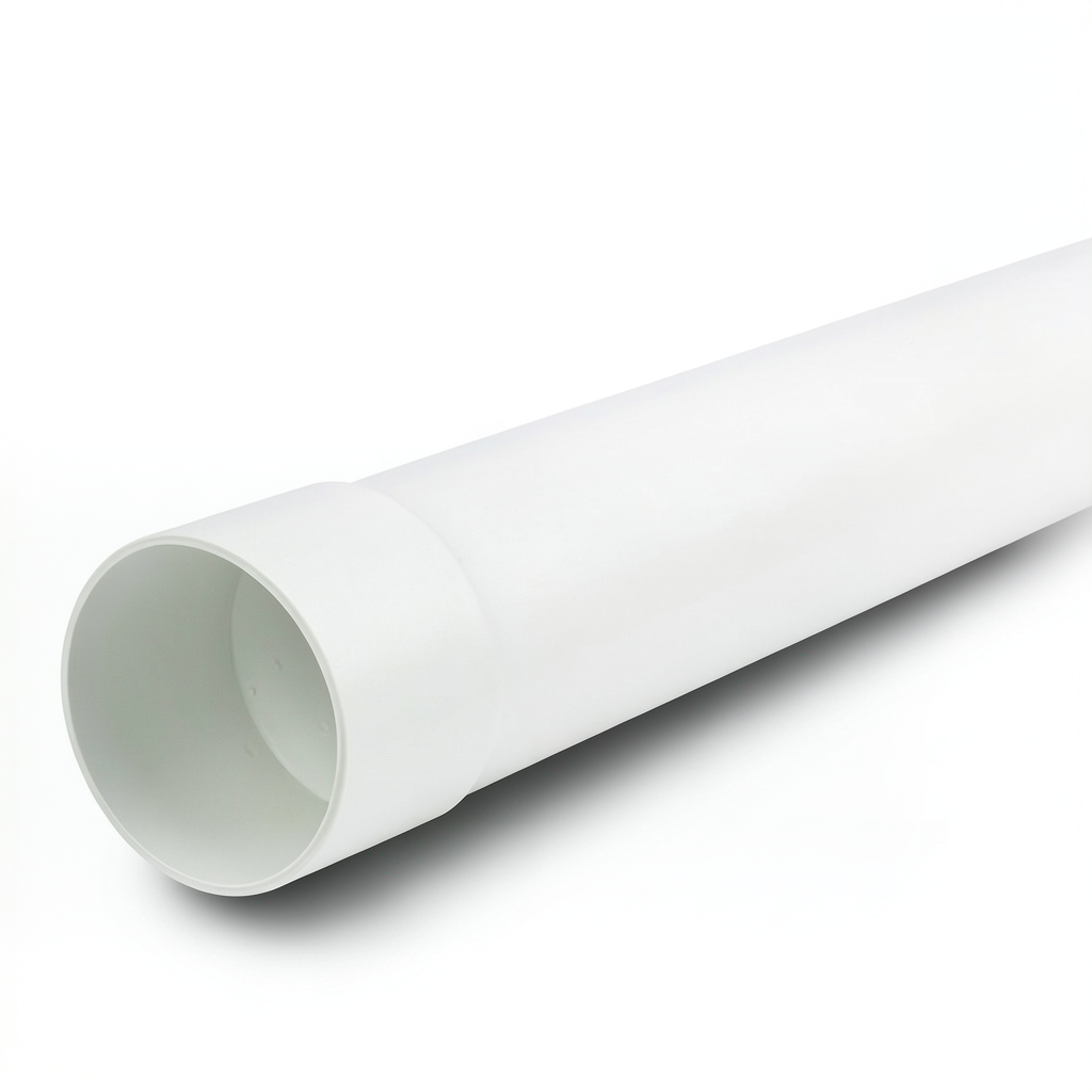 UPVC Pipe 4 inch Nominal Pressure 250 psi Thickness 7.52 mm White Color