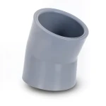 كوع بلاستيك UPVC زاوية 45° مقاس 20 مم لون رمادي