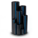 مواسير بلاستيك HDPE ضغط 3.2 بار PE 80 مقاس 315 ملم سمك 7.7 ملم لون اسود