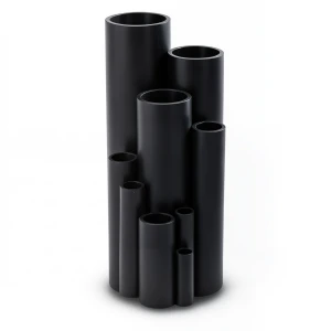 HDPE Plastic Pipe Pressure 3.2 Bar PE 80 Size 355 mm Thickness 8.7 mm Black