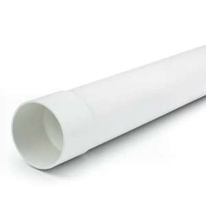مواسير UPVC ضغط 250 psi مقاس 8 بوصة سماكة 15.45 ملم لون أبيض