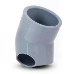 كوع UPVC زاوية 45° مقاس 225 مم لون رمادي