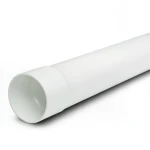 مواسير بلاستيك UPVC ضغط 315 psi مقاس 1/2 إنش سمك 2.08 مم لون أبيض