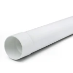 أنابيب بلاستيك UPVC ضغط 315 psi مقاس 1 إنش سماكة 2.97 مم لون أبيض