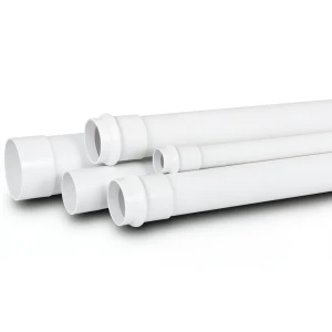 مواسير UPVC جدول 40 مقاس 3/4 إنش سمك 3.38 مم لون أبيض