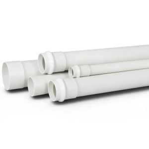UPVC Plastic Pipe Schedule 40 Size 2 1/2 inch Thickness 5.77 mm White Color