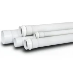 أنابيب UPVC جدول 40 مقاس 6 إنش سماكة 7.98 مم لون أبيض