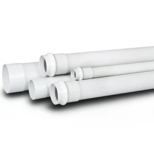 أنابيب UPVC جدول 40 مقاس 6 إنش سماكة 7.98 مم لون أبيض