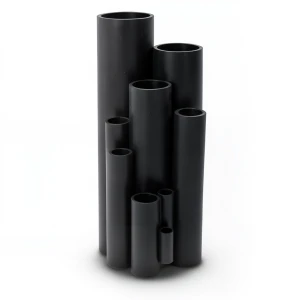 أنابيب بلاستيك HDPE ضغط 6.3 بار PE 100 قطر خارجي 200 mm سمك 7.7 mm لون أسود