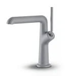 Automatic Short Washbasin Mixer Grey Color, Model LOLO
