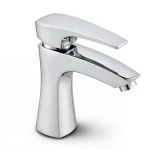 Automatic Short Washbasin Mixer Brass, Chrome Color