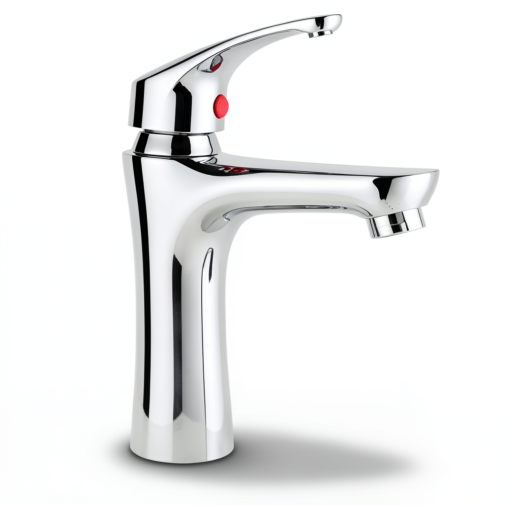 Short ABS Automatic Washbasin Mixer, Chrome Color