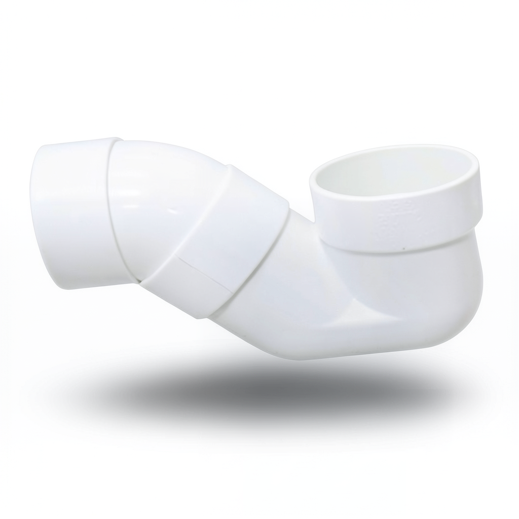 UPVC Plastic Elbow SIPHON Size 110 mm White