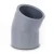 UPVC Plastic Elbow 45° 20 mm Gray - Image 1