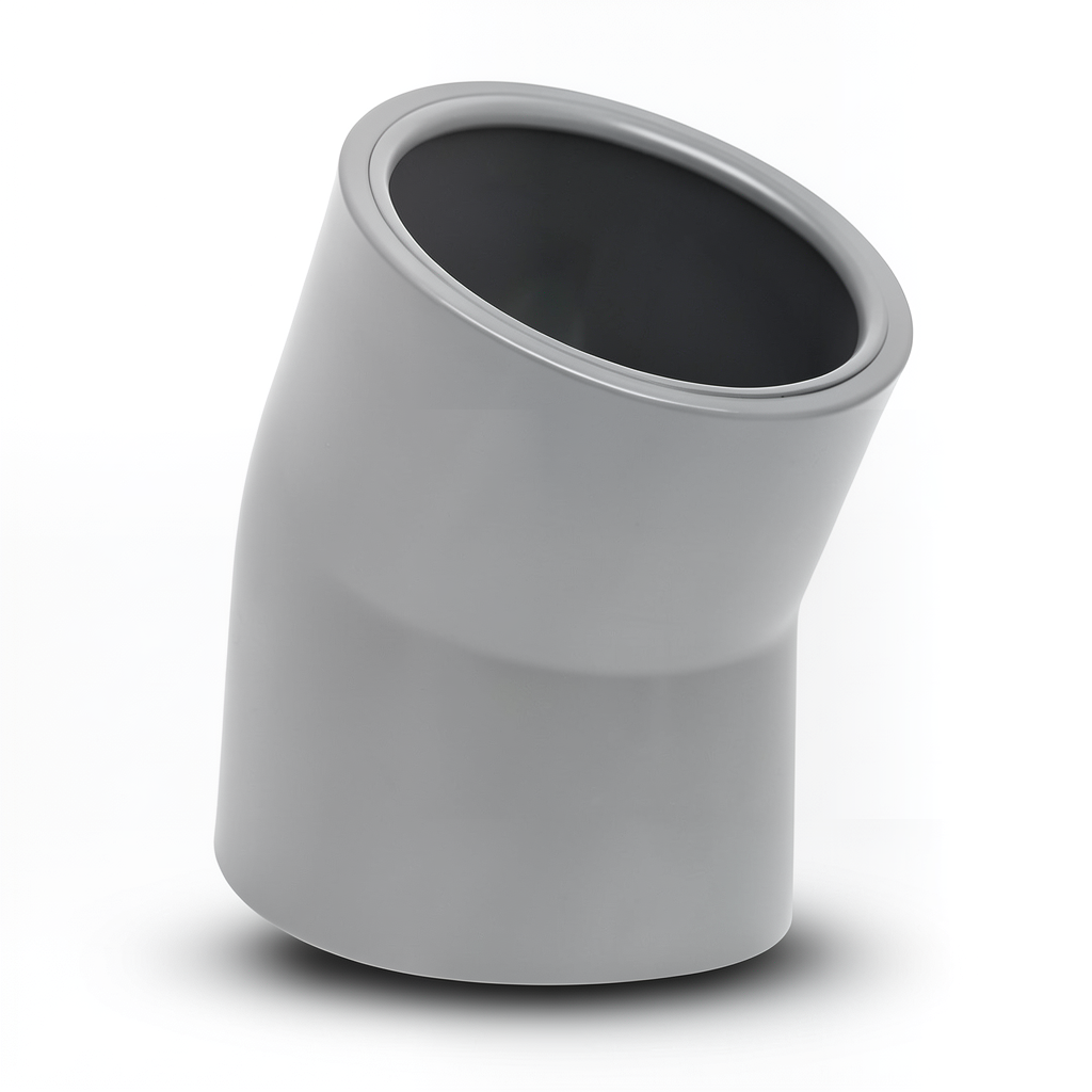 UPVC Elbow 45° Size 225 mm Gray Color