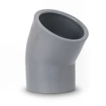 كوع UPVC زاوية °45 مقاس 25 مم لون رمادي